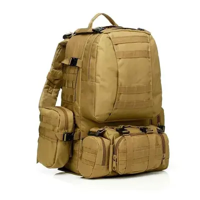 Військово-тактичний рюкзак Molle Assault 55 L+ 3 органайзери Койот