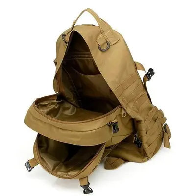 Військово-тактичний рюкзак Molle Assault 55 L+ 3 органайзери Койот