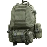Военно-тактический рюкзак Molle Assault 55 L+ 3 органайзера Олива