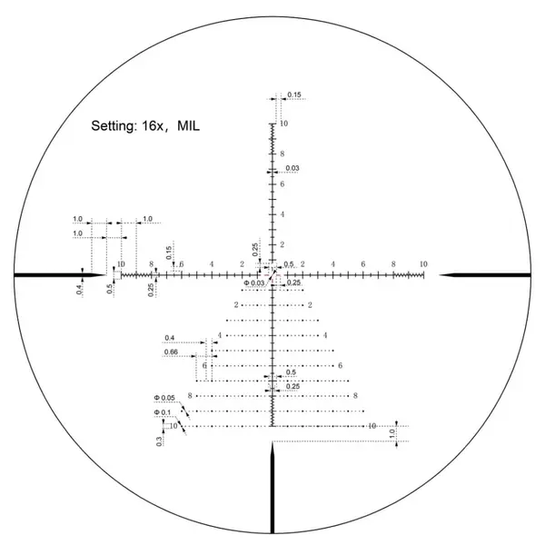 Приціл оптичний Vector Optics Taurus 2-16x50 (30 мм) illum. SFP HD