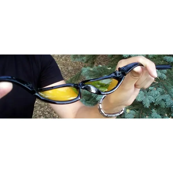 Окуляри захисні Global Vision Hercules-6 (clear) прозорі, Чорний