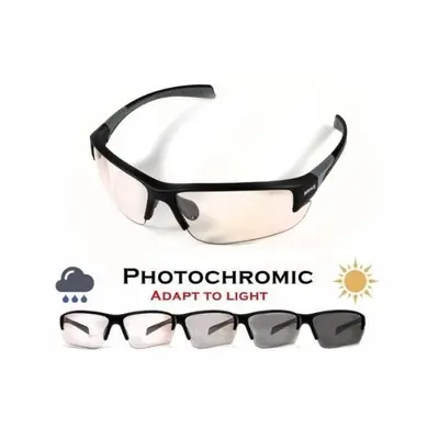 Очки защитные фотохромные Global Vision Hercules-7 Photochromic (clear) прозрачные фотохромные, Черный