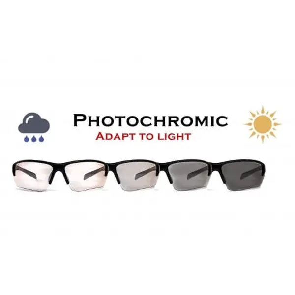 Окуляри фотохромні (захисні) Global Vision Hercules-7 Photochromic (clear), фотохромні прозорі, Чорний