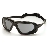 Окуляри захисні з ущільнювачем Pyramex Highlander-PLUS (gray) Anti-Fog, чорні, Чорний