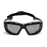 Очки защитные с уплотнителем Pyramex Highlander-PLUS (gray) Anti-Fog, серые, Черный