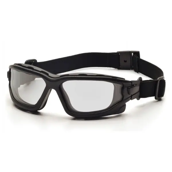 Окуляри захисні з ущільнювачем Pyramex i-Force Slim (clear) Anti-Fog, прозорі, Чорний