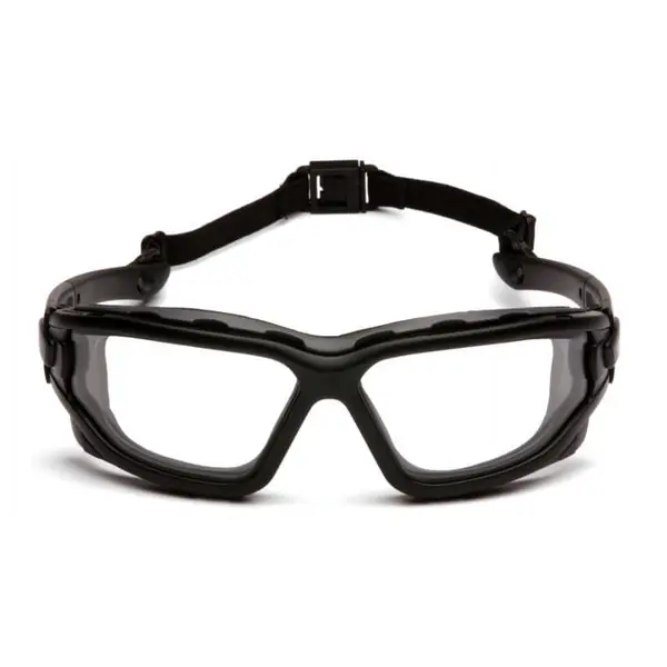 Окуляри захисні з ущільнювачем Pyramex i-Force Slim (clear) Anti-Fog, прозорі, Чорний