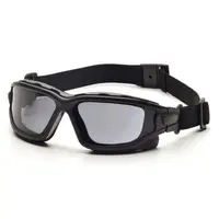 Окуляри захисні з ущільнювачем Pyramex i-Force Slim (gray) Anti-Fog, чорні, Чорний