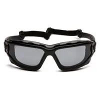 Окуляри захисні з ущільнювачем Pyramex i-Force Slim (gray) Anti-Fog, чорні, Чорний