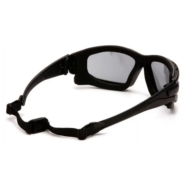 Окуляри захисні з ущільнювачем Pyramex i-Force Slim (gray) Anti-Fog, чорні, Чорний