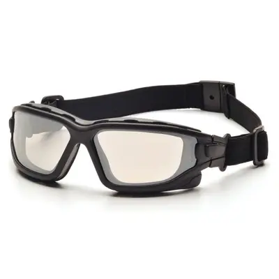 Очки защитные с уплотнителем Pyramex i-Force Slim (Anti-Fog) (indoor/outdoor mirror) зеркальные полутемные, Черный