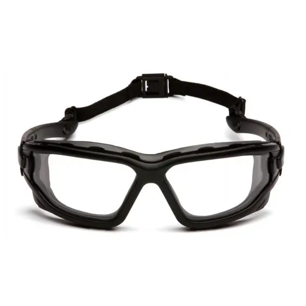 Окуляри захисні з ущільнювачем Pyramex i-Force XL (clear) Anti-Fog, прозорий, Чорний