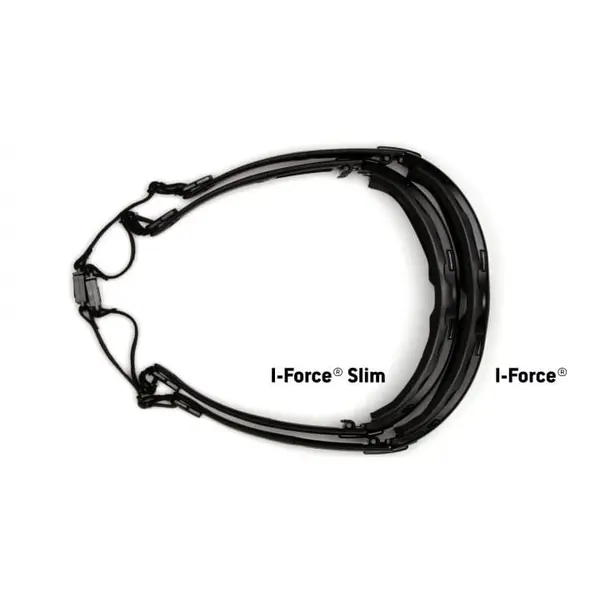 Окуляри захисні з ущільнювачем Pyramex i-Force XL (clear) Anti-Fog, прозорий, Чорний