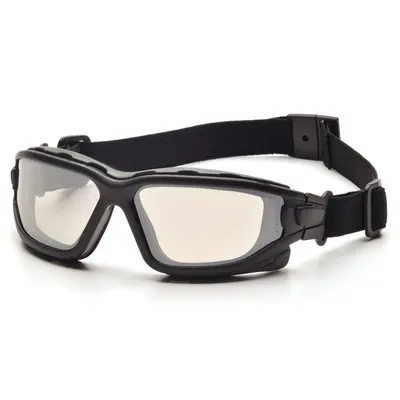 Очки защитные с уплотнителем Pyramex i-Force XL (Anti-Fog) (indoor/outdoor mirror) зеркальные полутемные, Черный