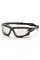 Окуляри захисні з ущільнювачем Pyramex i-Force XL (indoor/outdoor mirror) Anti-Fog, дзеркальні напівтемні, Чорний