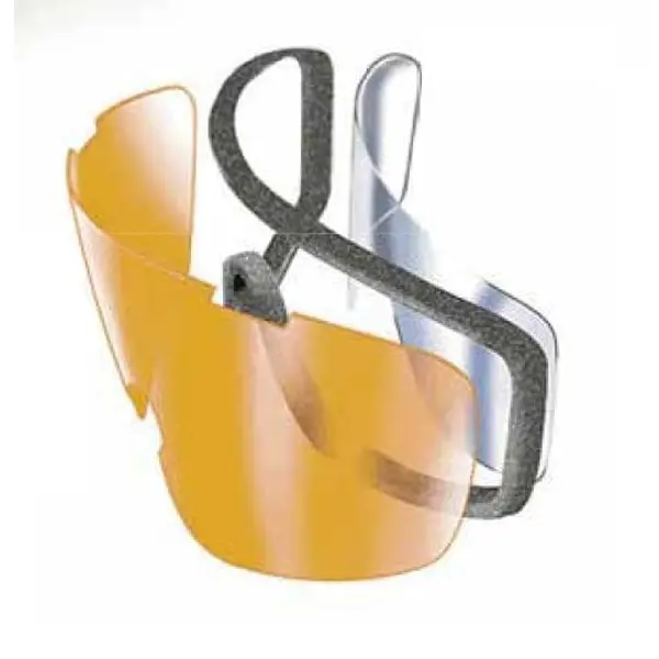 Окуляри захисні з ущільнювачем Pyramex i-Force XL (indoor/outdoor mirror) Anti-Fog, дзеркальні напівтемні, Чорний