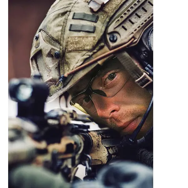 Окуляри захисні Global Vision Lieutenant (clear) прозорі, Чорний