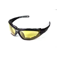 Очки защитные фотохромные Global Vision Shorty Photochromic (yellow) Anti-Fog, желтые фотохромные, Черный