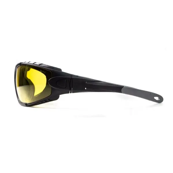Окуляри фотохромні (захисні) Global Vision Shorty Photochromic (yellow) Anti-Fog, фотохромні жовті, Чорний