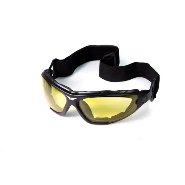 Окуляри фотохромні (захисні) Global Vision Shorty Photochromic (yellow) Anti-Fog, фотохромні жовті, Чорний