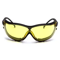 Очки защитные с уплотнителем Pyramex V2G (amber) Anti-Fog, желтые, Черный