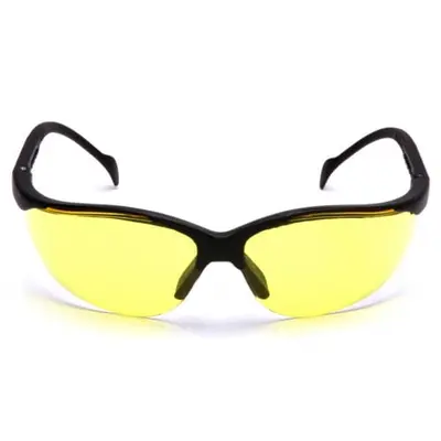 Очки защитные открытые Pyramex Venture-2 (amber) желтые, Черный