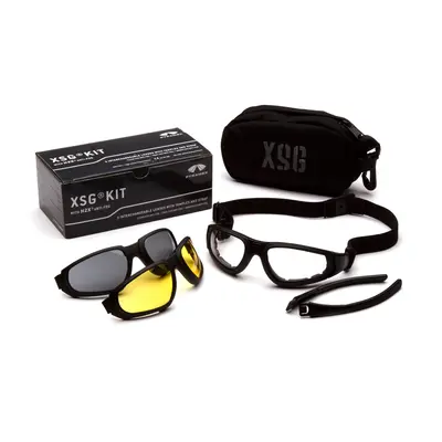 Окуляри захисні зі змінними лінзами Pyramex XSG Kit (змінні лінзи), Anti-Fog, Чорний
