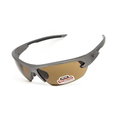 Защитные очки Venture Gear Tactical Semtex 2.0 Gun Metal (bronze) Anti-Fog, коричневые в оправе цвета "тёмный металлик", Темный металлик