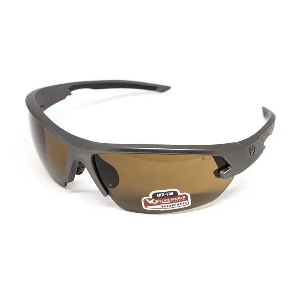Захисні окуляри Venture Gear Tactical Semtex 2.0 Gun Metal (bronze) Anti-Fog, коричневі в оправі кольору "темний металік", Темний металік