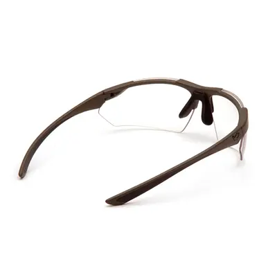 Защитные очки Venture Gear Tactical Drone 2.0 Green (clear) Anti-Fog, прозрачные в зелёной оправе, Коричневый