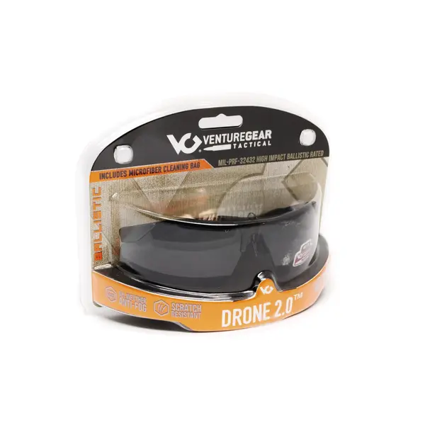Захисні окуляри Venture Gear Tactical Drone 2.0 Green (clear) Anti-Fog, прозорі в зеленій оправі, Коричневий
