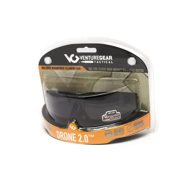 Захисні окуляри Venture Gear Tactical Drone 2.0 Green (gray) Anti-Fog, сірі в зеленій оправі, Коричневий