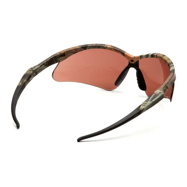 Окуляри захисні Pyramex Pmxtreme Camo (bronze) Anti-Fog, коричневі в камуфльованій оправі, Камуфляж