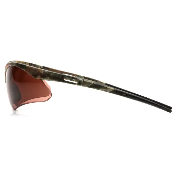 Окуляри захисні Pyramex Pmxtreme Camo (bronze) Anti-Fog, коричневі в камуфльованій оправі, Камуфляж