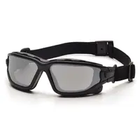Окуляри захисні з ущільнювачем Pyramex i-Force Slim (silver mirror) Anti-Fog, дзеркальні сірі, Чорний