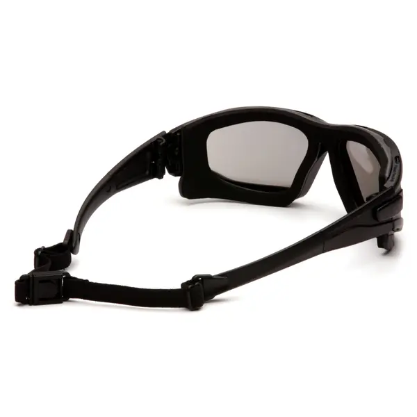 Окуляри захисні з ущільнювачем Pyramex i-Force Slim (silver mirror) Anti-Fog, дзеркальні сірі, Чорний
