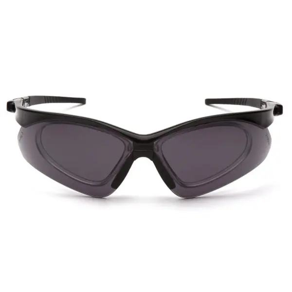 Окуляри Pyramex PMXtreme RX (gray) Anti-Fog, сірі з діоптрійною вставкою, Чорний