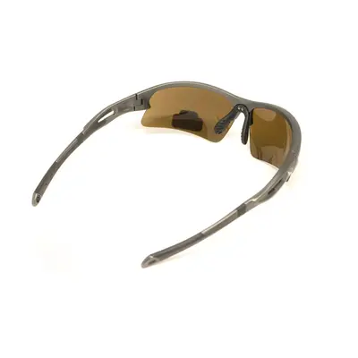 Очки защитные Venture Gear MontEagle GunMetal (bronze) Anti-Fog, коричневые в оправе "тёмный металлик", Темный металлик