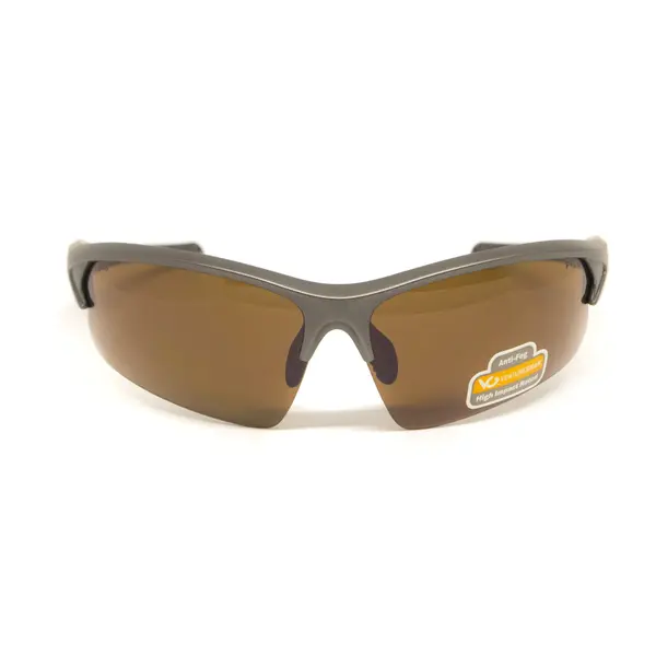Окуляри захисні Venture Gear MontEagle GunMetal (bronze) Anti-Fog, коричневі в оправі кольору "темний металік", Темний металік