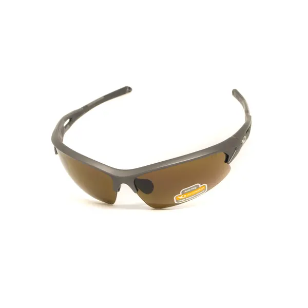 Окуляри захисні Venture Gear MontEagle GunMetal (bronze) Anti-Fog, коричневі в оправі кольору "темний металік", Темний металік