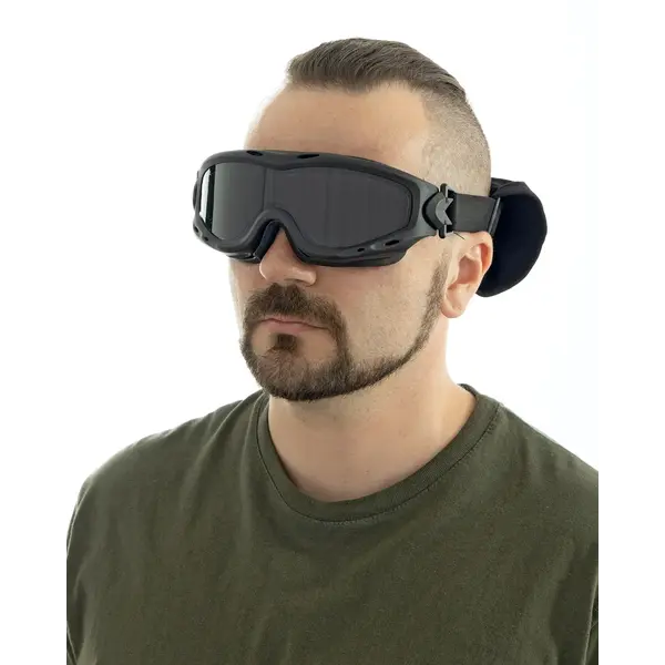 Маска-окуляри балістичні Wiley X Spear Dual. 3 лінзи (Grey/Clear/Rust) Чорні