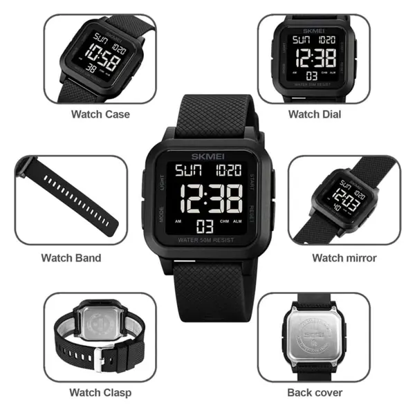 Skmei Chess Black