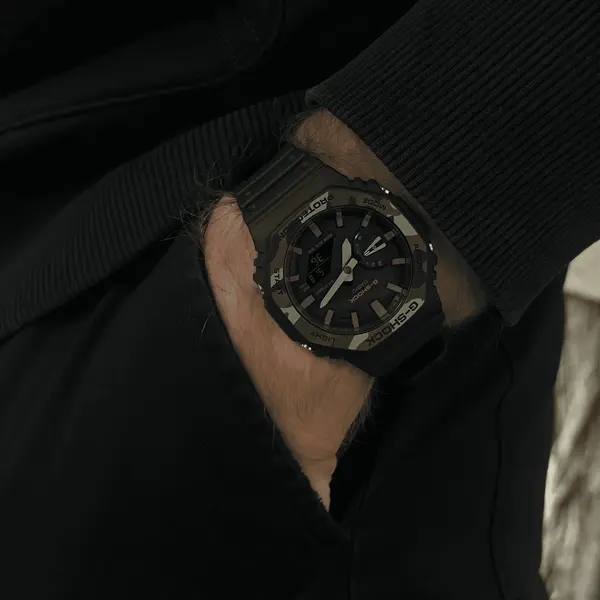 Годинник Casio G-SHOCK GA-2100SU-1AER - чорний / камо