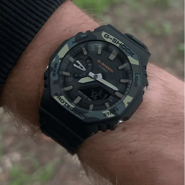 Годинник Casio G-SHOCK GA-2100SU-1AER - чорний / камо