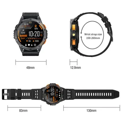 Розумний смарт годинник Smart GPS Max ArmyGreen, 2 ремінці