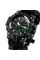 Чоловічий водостійкий тактичний годинник Besta Life Pro AllBlack з компасом
