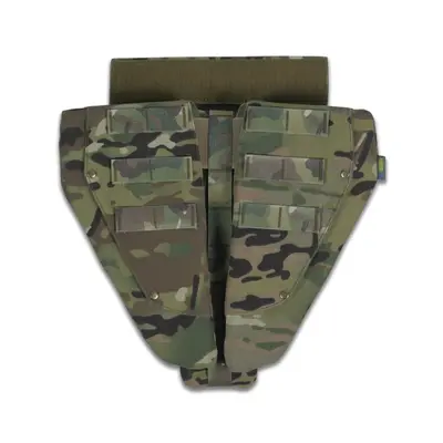 Захист паху (напашник) потрійний Kiborg з балістичним пакетом 1 клас захисту Militex Multicam