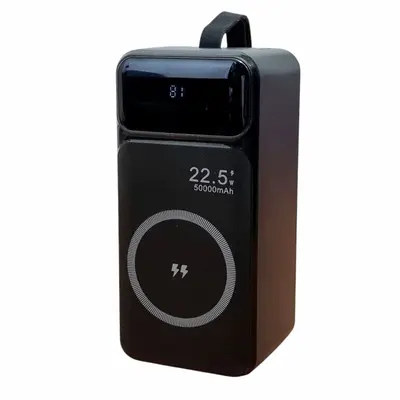 Power Bank PYT-50 Wireless Charger 50000mAh (QC+PD) 22.5W- чорный