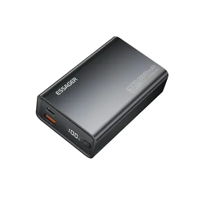 Зовнішній акумулятор ESSAGER EDY65-LD01-Z 20000 mAh 65W black