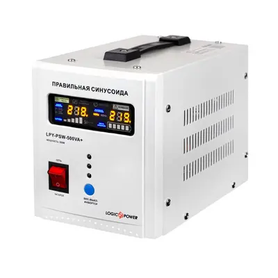 ДБЖ з правильною синусоїдою 12V LPY-PSW-500VA+ (350Вт) 5A/10A